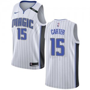 Maillots De Carter Orlando Magic Homme Blanc #15 Association Edition Nike