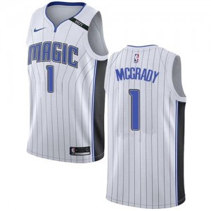 Nike Maillots De Basket Mcgrady Orlando Magic #1 Homme Blanc Association Edition