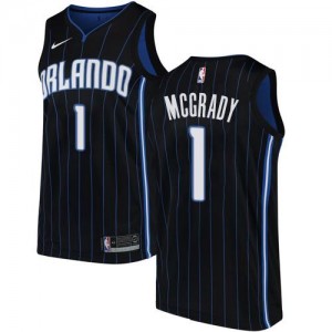 Nike NBA Maillot De Mcgrady Orlando Magic Homme Statement Edition #1 Noir