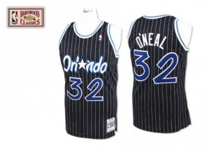 Mitchell and Ness Maillot Shaquille O'Neal Magic Throwback Noir Homme No.32
