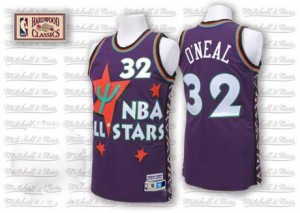 Adidas Maillots O'Neal Orlando Magic No.32 Violet Homme 1995 All Star Throwback