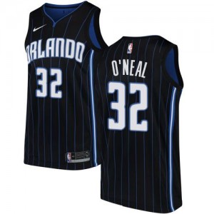 Nike NBA Maillots Basket Shaquille O'Neal Orlando Magic Statement Edition Enfant Noir No.32