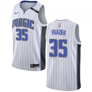 Nike NBA Maillots Melvin Frazier Magic Homme No.35 Blanc Association Edition