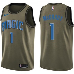 Nike Maillot Tracy Mcgrady Magic Salute to Service vert Enfant #1