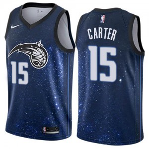 Maillots Basket Vince Carter Magic City Edition #15 Nike Homme Bleu
