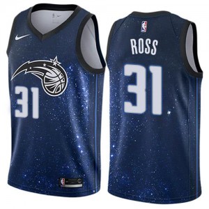 Nike NBA Maillots De Basket Ross Orlando Magic Bleu Homme City Edition No.31