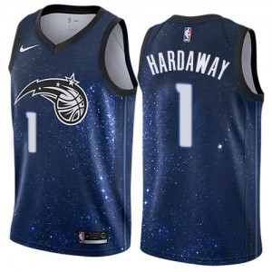 Nike NBA Maillot De Basket Hardaway Orlando Magic #1 City Edition Bleu Homme