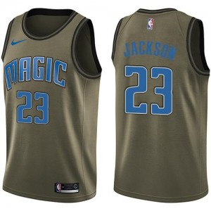 Nike Maillot Basket Justin Jackson Orlando Magic Salute to Service No.23 vert Enfant