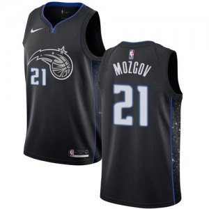 Nike NBA Maillot Basket Mozgov Orlando Magic City Edition #21 Homme Noir