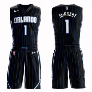 Maillot De Tracy Mcgrady Orlando Magic Suit Statement Edition No.1 Noir Nike Enfant
