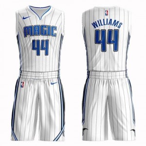 Maillots Basket Williams Magic Nike Suit Association Edition #44 Blanc Homme