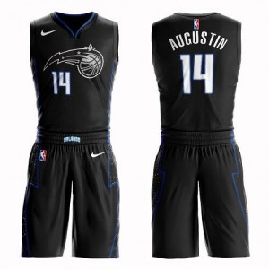 Nike NBA Maillot D.J. Augustin Magic Homme Suit City Edition Noir #14