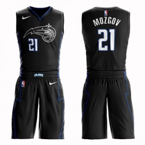 Nike NBA Maillot De Timofey Mozgov Orlando Magic Noir No.21 Enfant Suit City Edition