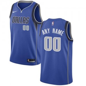 Maillot Personnalise De Basket Dallas Mavericks Nike Icon Edition Bleu royal Homme