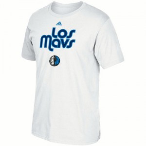 Tee-Shirt Basket Mavericks Adidas Blanc Homme Noches Ene-Be-A