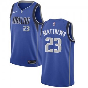 Maillots Matthews Dallas Mavericks Nike Bleu royal Homme #23 Icon Edition