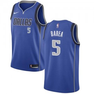 Nike Maillot Jose Juan Barea Dallas Mavericks Homme Bleu royal Icon Edition #5