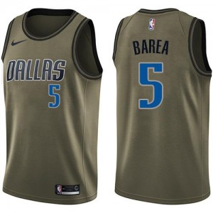 Nike NBA Maillot De Basket Jose Juan Barea Mavericks vert Salute to Service #5 Homme