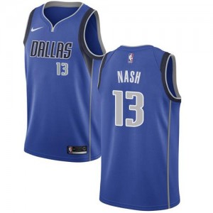 Nike NBA Maillot De Basket Nash Mavericks #13 Bleu royal Homme Icon Edition
