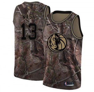 Nike Maillots Nash Mavericks #13 Camouflage Realtree Collection Homme