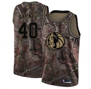 Maillot De Basket Barnes Dallas Mavericks Enfant #40 Camouflage Realtree Collection Nike
