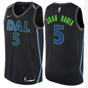 Nike NBA Maillot Basket Jose Juan Barea Dallas Mavericks City Edition Homme No.5 Noir