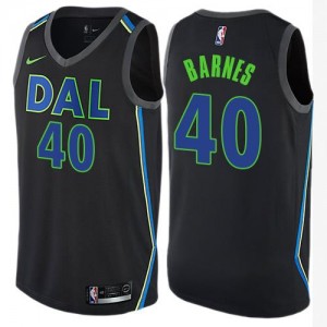 Nike NBA Maillots De Barnes Dallas Mavericks City Edition Homme Noir #40