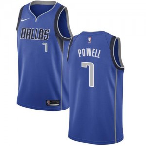 Nike Maillots De Basket Powell Dallas Mavericks No.7 Icon Edition Homme Bleu royal