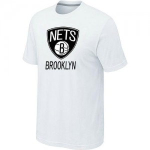  Tee-Shirt De Basket Brooklyn Nets Homme Big & Tall Primary Logo Blanc