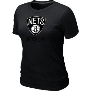  NBA T-Shirt Basket Brooklyn Nets Noir Femme Big & Tall Primary Logo 