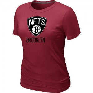 T-Shirt De Basket Nets Big & Tall Primary Logo Femme Rouge