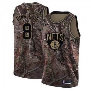 Maillot De Dinwiddie Brooklyn Nets #8 Nike Homme Camouflage Realtree Collection