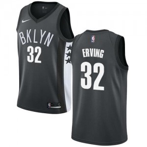 Maillot Erving Brooklyn Nets #32 Gris Nike Homme Statement Edition