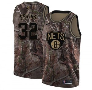 Nike Maillots Erving Brooklyn Nets Realtree Collection #32 Camouflage Homme