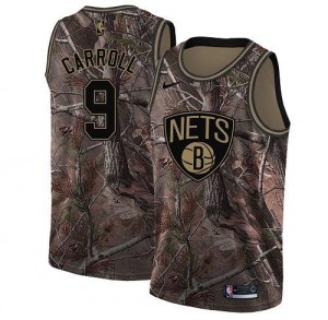Maillots Basket Carroll Brooklyn Nets #9 Camouflage Homme Nike Realtree Collection