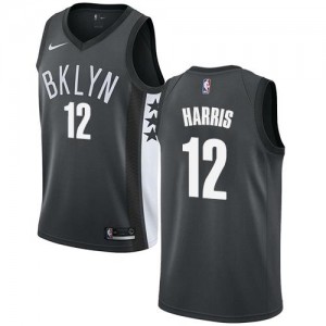 Nike Maillot Basket Joe Harris Brooklyn Nets #12 Gris Statement Edition Enfant