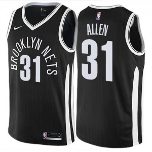 Nike Maillot Allen Nets City Edition Homme No.31 Noir