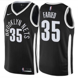 Nike Maillot Basket Kenneth Faried Nets City Edition Noir Homme No.35