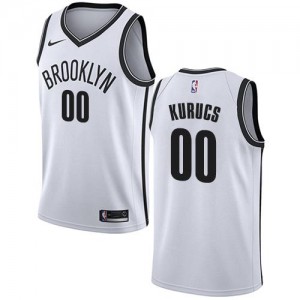 Maillot Basket Kurucs Brooklyn Nets Blanc #00 Association Edition Nike Homme