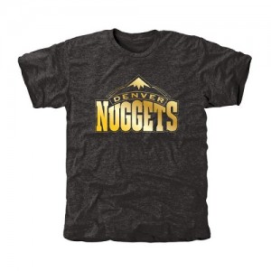  T-Shirt Basket Nuggets Gold Collection Tri-Blend Homme Noir