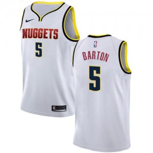 Nike NBA Maillots De Will Barton Denver Nuggets Association Edition Homme Blanc #5