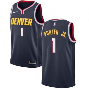 Maillots Basket Michael Porter Denver Nuggets Icon Edition Nike Homme bleu marine #1