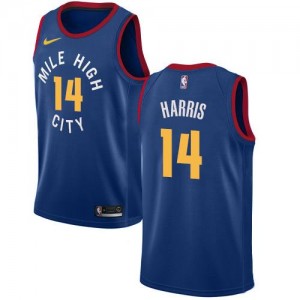 Nike NBA Maillots De Harris Nuggets Bleu Homme Statement Edition No.14