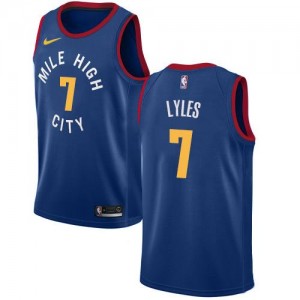 Nike Maillots De Lyles Denver Nuggets #7 Enfant Statement Edition Bleu