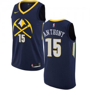 Nike NBA Maillot Anthony Denver Nuggets bleu marine No.15 City Edition Homme