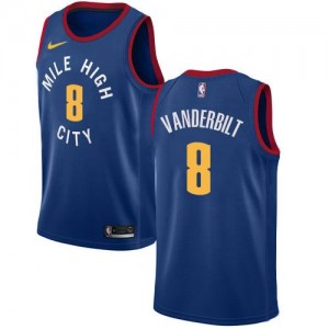 Nike Maillots Vanderbilt Nuggets No.8 Statement Edition Bleu Enfant