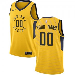 Maillot Personnalise De Basket Indiana Pacers Nike Homme or Statement Edition