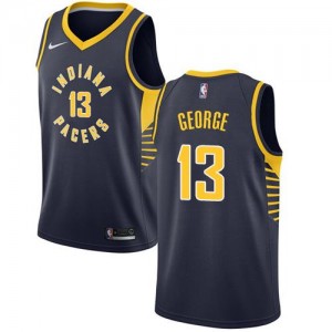 Maillot Basket Paul George Indiana Pacers No.13 Homme bleu marine Icon Edition Nike