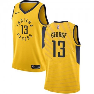 Nike NBA Maillots De George Pacers #13 Statement Edition Homme or