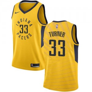 Maillot Basket Myles Turner Indiana Pacers Statement Edition #33 Nike Homme or